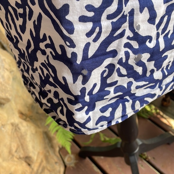Lilly Pulitzer Courtney Beaded Navy Treasure Print Tunic Dress size XS women’s - Picture 6 of 11